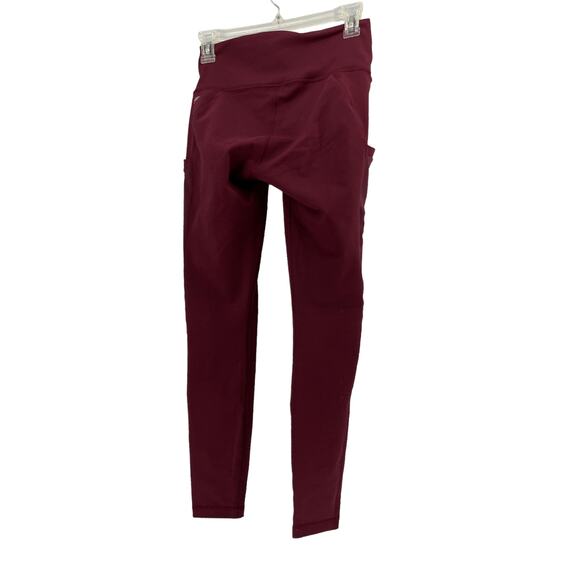 Fabletics Power Hold Maroon Red Athletic Leggings Women's - Picture 5 of 7